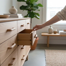 Premium Wooden Round Cabinet Drawer Handles 96mm - 10 Pack for Modern Interiors - High-Quality Professional Grade for Industrial and Commercial App...