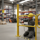 Professional Ready-Made GRP Key Clamp Post with 1100mm Height and 550mm Rail Centres for Quick Installation