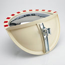 900 x 450mm half-sphere industrial safety mirror with frame (view 2)