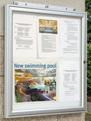 8x A4 Outdoor Poster Case, Aluminium Frame, Single-Sided