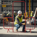 Dark Slate Gray Premium Walkthrough Barrier for Crowd Control - Lightweight & Durable