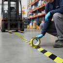 Dark Gray Self-Adhesive Non-Reflective Hazard Warning Tape - 66m x 60mm