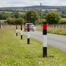 Dim Gray Premium Plastic Verge Marker Post - 1000mm for Roadside Safety
