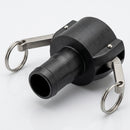 1" Hose Barb Cam Lever Coupler – Polypropylene & Stainless Steel (view 2)