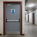 Dim Gray Mandatory Fire Safety Door Signs - Fire Door Keep Locked