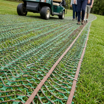 Grass Protection Mesh 2m x 10m x 9mm, 1000g/m² Non-Slip