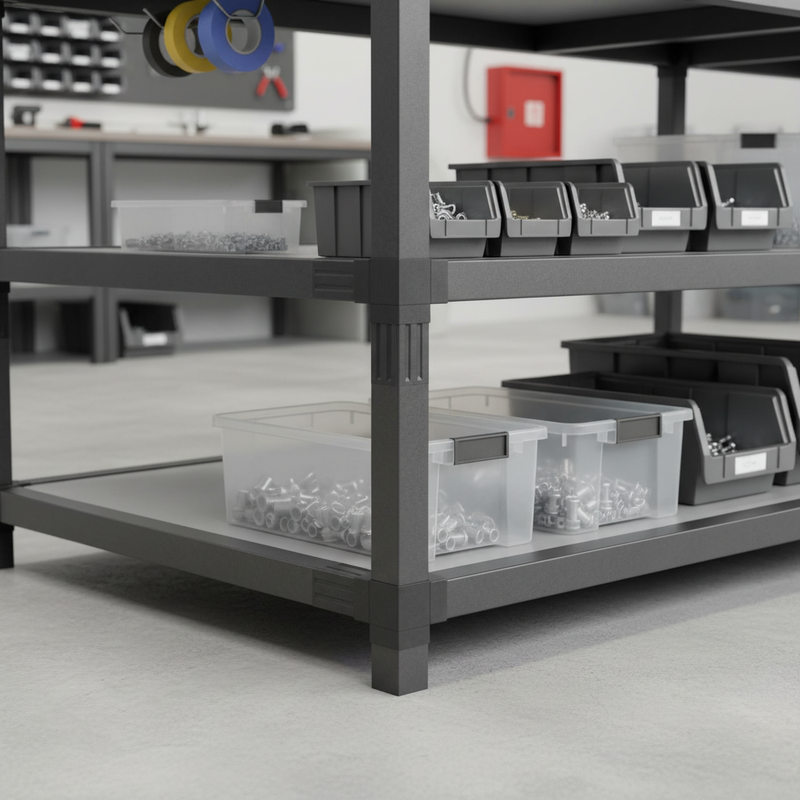 Dark Gray Premium 3 Way Flat Joint for 25mm Square Tube System