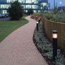 Dark Slate Gray Premium Illuminated Bollard for Public Spaces - 1000mm Height