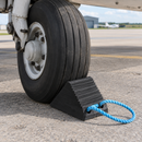 Aircraft Tyre Stop Block with Blue Rope Handle 170 x 155 x 250