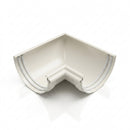 Half Round Aluminium Gutter Angle 90° - 125mm — RAL 9010