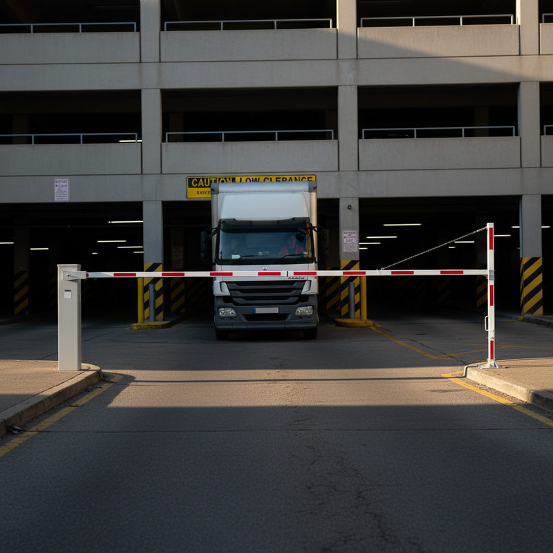 Dark Slate Gray Heavy Duty Universal Swivel Height Restrictor for Vehicle Access Control