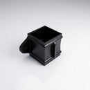 Traditional Downpipe Spare Socket Eared 72x72mm Aluminium — RAL 9005