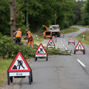Dark Slate Gray Premium Traffic Management Signs Kit for Tree Cutting Safety