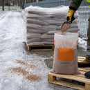 25 kg brown de-icing rock salt, 40-bag pallet (1000 kg)