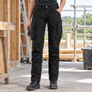 Women's Black Stretch Site Trousers Without Knee Pads