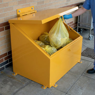551 Litre Galvanised Steel Storage Unit with Sloping Lid