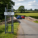 Dark Gray Premium 'Give Way to Oncoming Vehicles' Quick-Fit Supplementary Plate Diagram 615.1