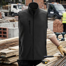 Low-Shedding Fleece Work Vest with Multiple Pockets - Black
