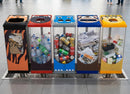 60 Litre animal face recycling bin with polycarbonate body