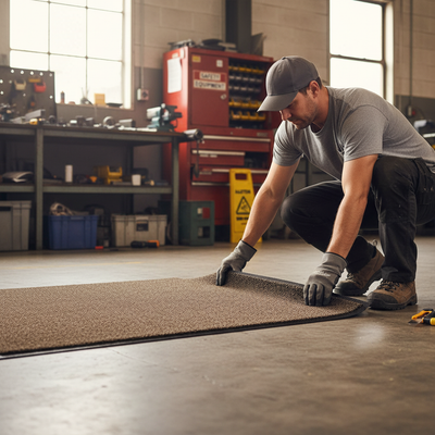 Machine Washable Premium 9mm Mat - Brown for Heavy Use
