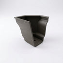 Moulded Ogee Gutter Right Hand Stop End 125 x 100mm — RAL 7022