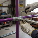 Black Premium 48.3mm Retro Fit Side Outlet Tee Key Clamp for Durable Installations - High-Quality Professional Grade for Industrial and Commercial Applic...