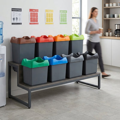 Plastic Recycling Bin 30–50L Colour-Coded Customisable