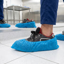 Large blue disposable overshoes – 500 units (5 x 100-pair packs)
