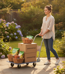 Premium Heavy Duty Hand Trolley Truck with 150kg Capacity and Retractable Design for Easy Storage