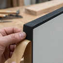 Black Expanded EPDM Foam Strip 50x12mm, Self Adhesive - 10m Roll (view 2)