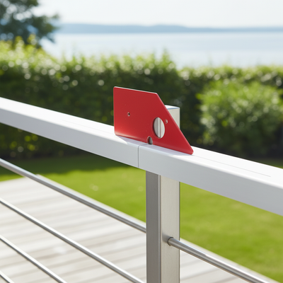 Precision Cutting and Drilling Template for Hybrid Railings - 52 x 110mm