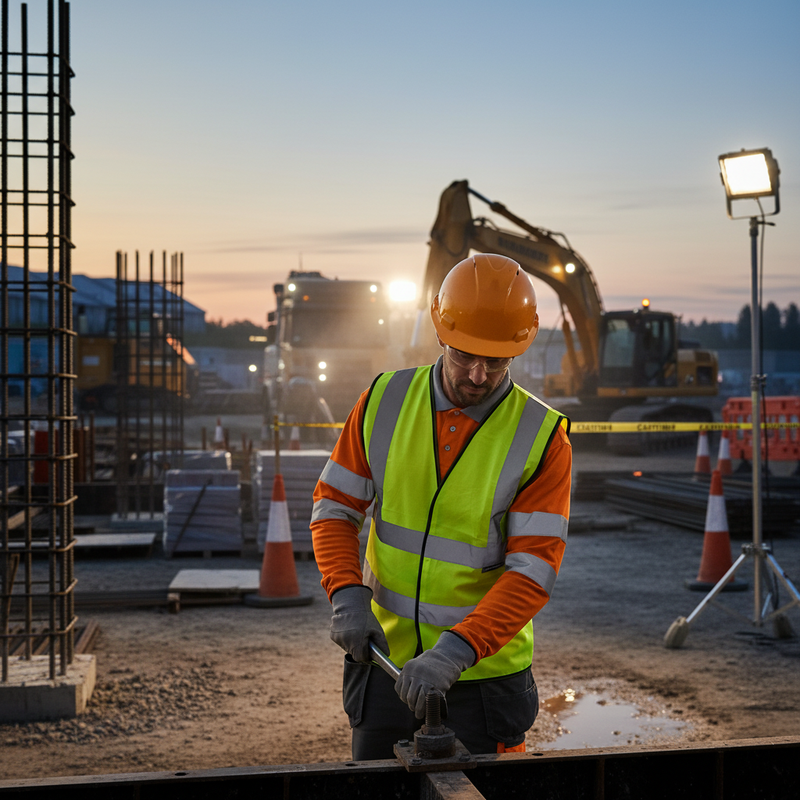Dark Slate Gray Premium Hi-Visibility Waistcoat/Vest - Bulk Pack of 100, Saturn Yellow