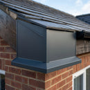 L Return Fascia Board Angle Covers – Aluminium Corner Fascia — RAL 7016 / 135 Deg Internal Angle (in use)
