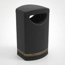 130 Litre Hooded Litter Bin Polyethylene Double-Skinned (view 2)