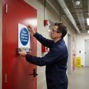 Sienna Mandatory Fire Safety Sign - Alarm Will Sound if Door is Opened