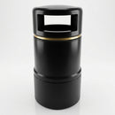 120 Litre Outdoor Litter Bin with Hooded Design (view 2)