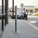 Dark Gray Heavy Duty Bolt Down Parking Protection Bollard with Galvanised Finish and Optional Powder Coating