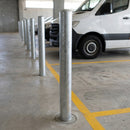60–168mm Dome Top Galvanised Steel Bollard, 1000–1100mm