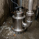 Submersible sewage pump 160 L/min 7m head stainless steel