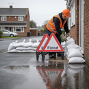Light Slate Gray Premium Sand Bags and Flood Traffic Sign Kit - Essential (60 Bags)