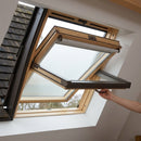 Centre Pivot Roof Window 550x780mm Pine Obscure Glazing