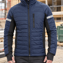 Insulated Work Jacket with Stretch Panels - Navy/Black