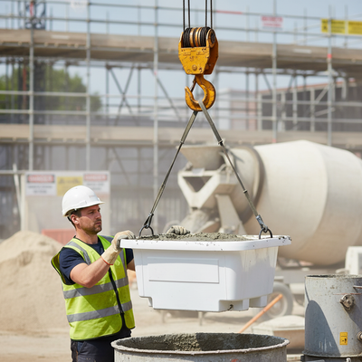 250 Litre Heavy Duty Mortar Tub for Construction Sites