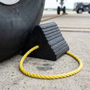 Aviation Wheel Restraint with Yellow Rope - 225 x 195 x 250