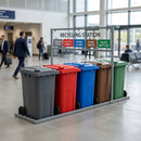 5-Bin 240L Wheelie Recycling Station with Signage