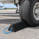 Aircraft Tyre Stop Block with Blue Rope Handle 170 x 155 x 1000