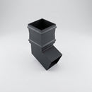 Traditional Aluminium Downpipe Bends 72x72mm – 92.5° & 112.5° — RAL 7021 / 112.5 Degrees