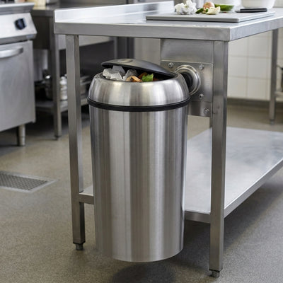 Round Stainless Steel Swing Bin – 75 Litre Capacity