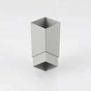 Flush Joint Aluminium Downpipe 72×72mm × 3m — RAL 7035
