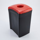 55-Litre Recycling Bin with Hole Aperture – Slimline Office Design (view 2)